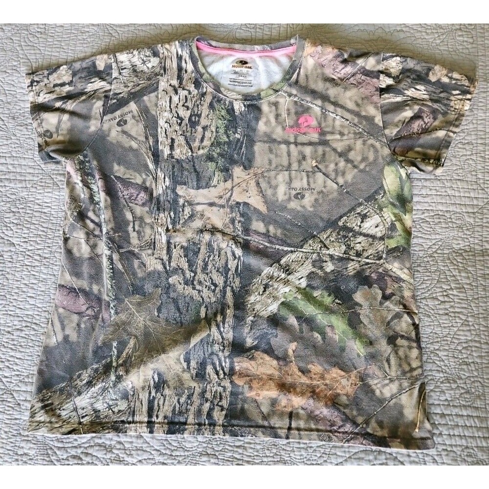 Mossy Oak Break-Up Country Womens 2XL Camo T-Shirt Short Sleeve Crew Neck